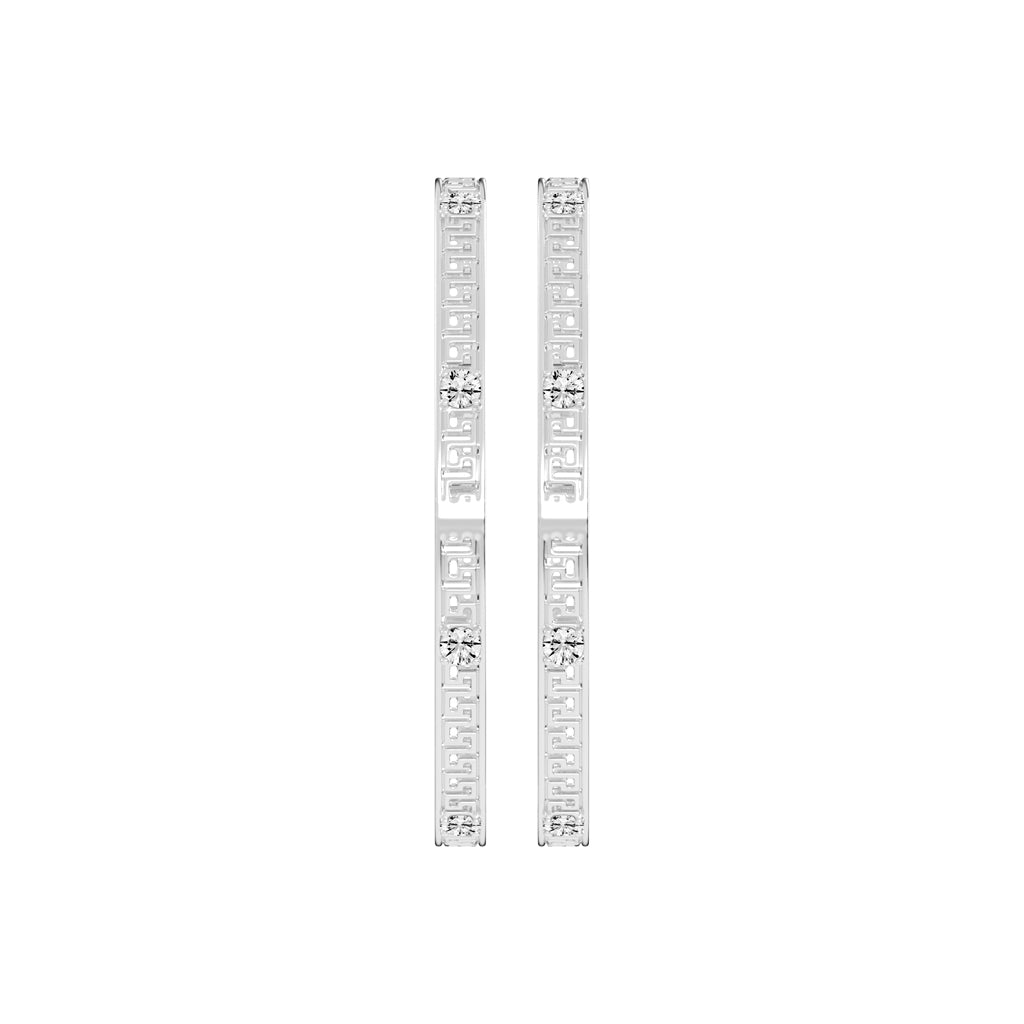 Athena Greek Key Diamond Bangle