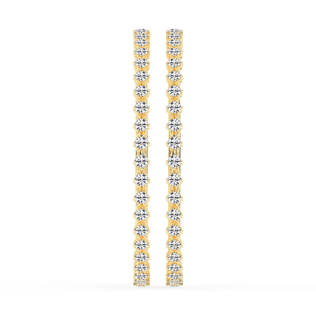 Aurora Prong-Set Diamond Bangles