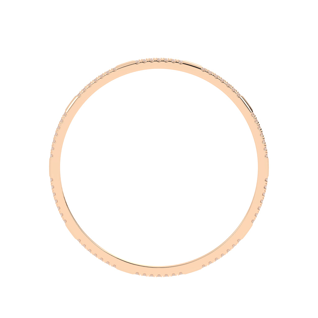 Contemporary Dual-Row Sparkling Bangle