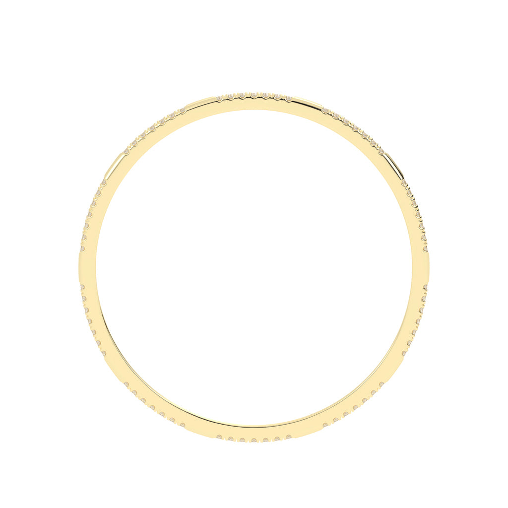 Contemporary Dual-Row Sparkling Bangle