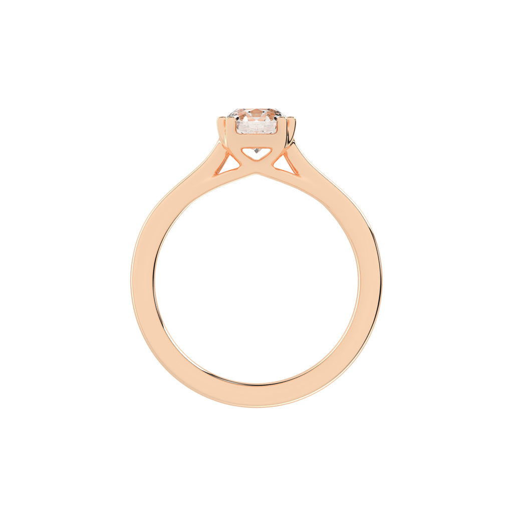 Solvaire Double prong round cut solitaire lab diamond ring