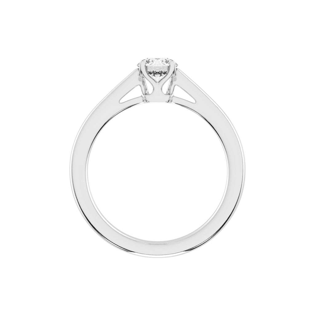 Solteira round prong solitaire lab diamond ring