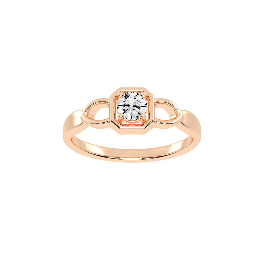Delistreve Split shank round cut delicate lab diamond ring