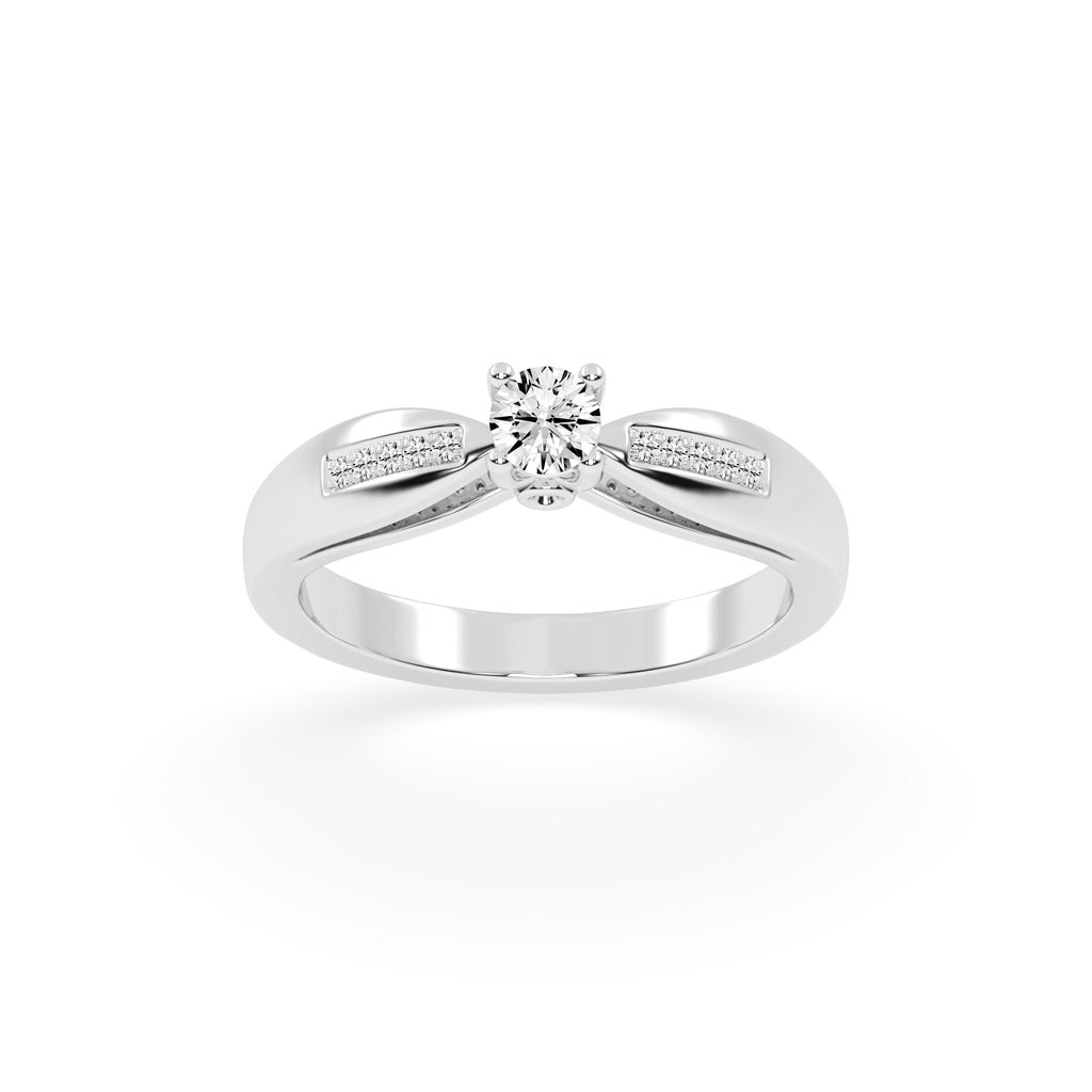 Modern Grace Solitaire Ring