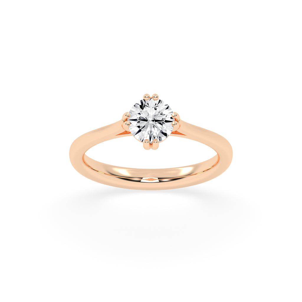 Chic Solitaire Diamond Accent Ring