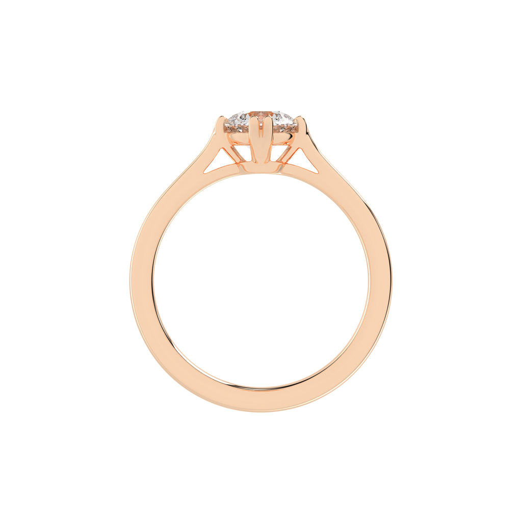 Chic Solitaire Diamond Accent Ring