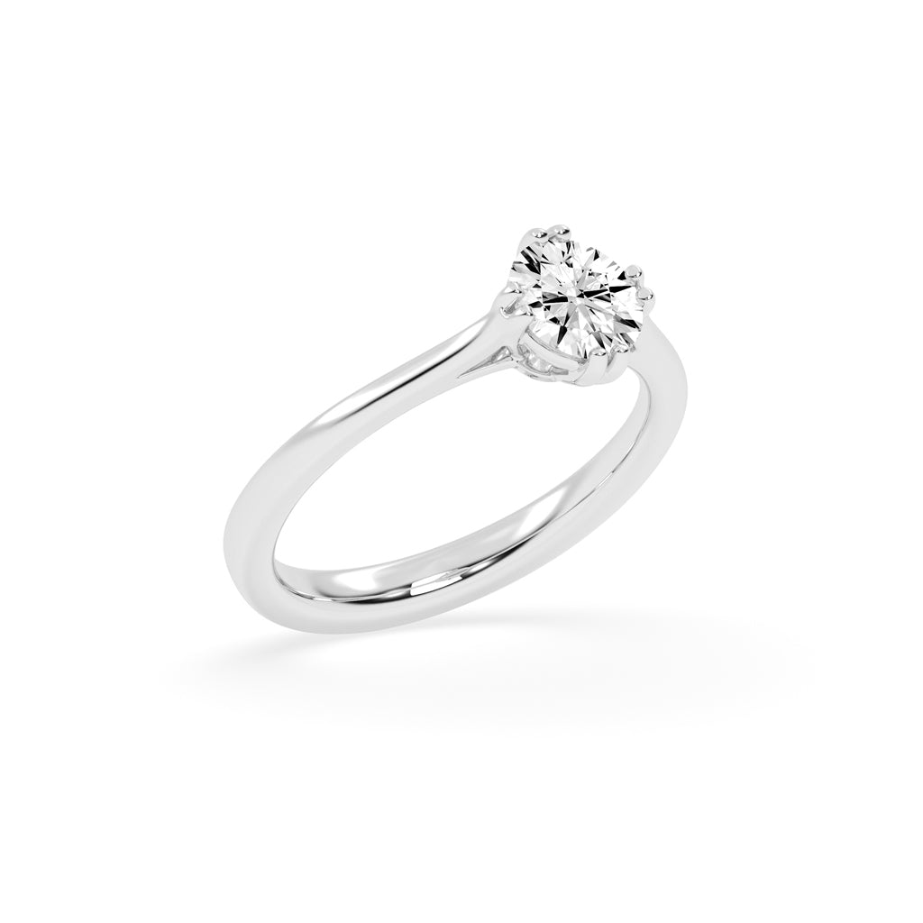 Chic Solitaire Diamond Accent Ring