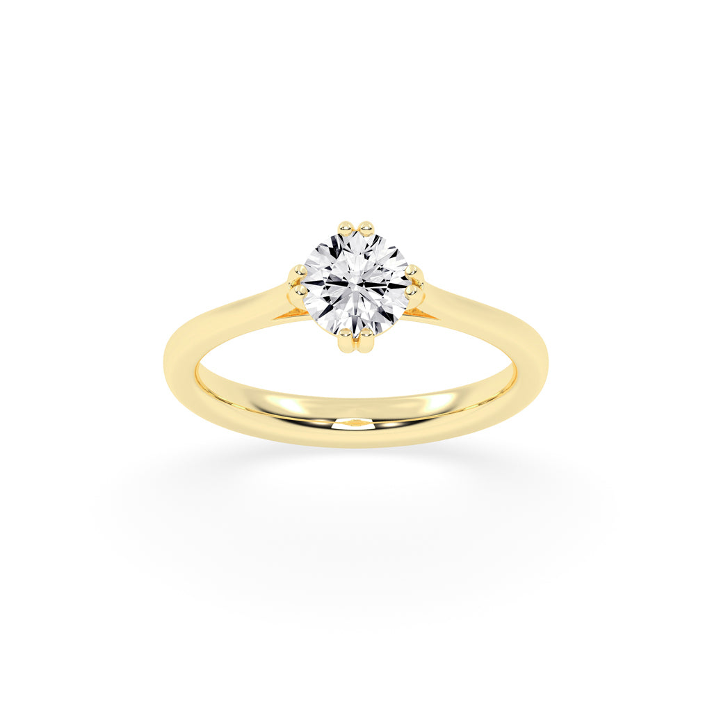 Chic Solitaire Diamond Accent Ring