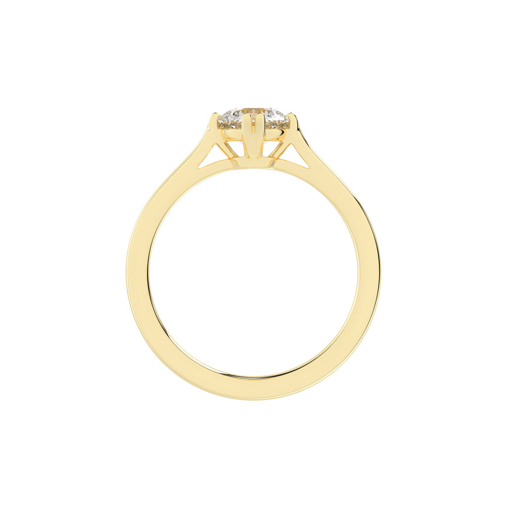 Chic Solitaire Diamond Accent Ring