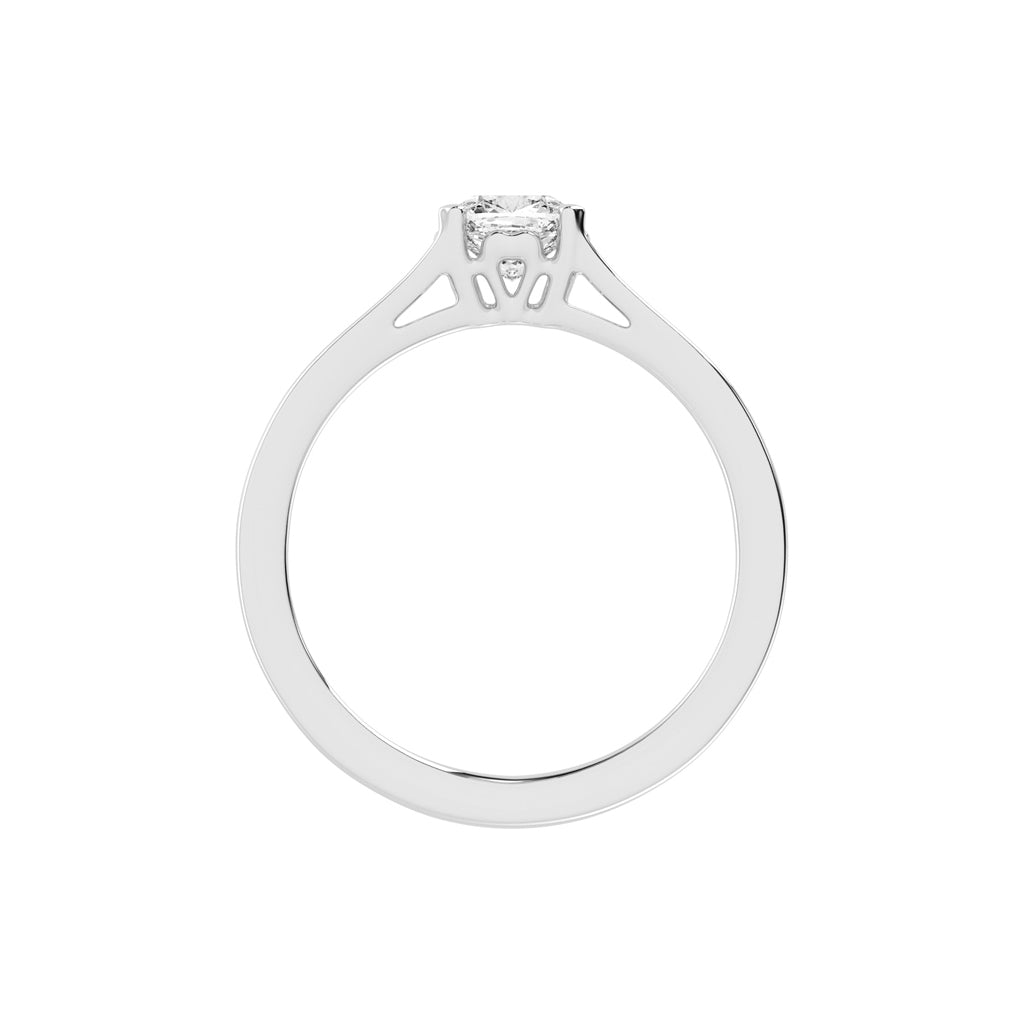 Solindora Split shank Princess cut lab diamond ring