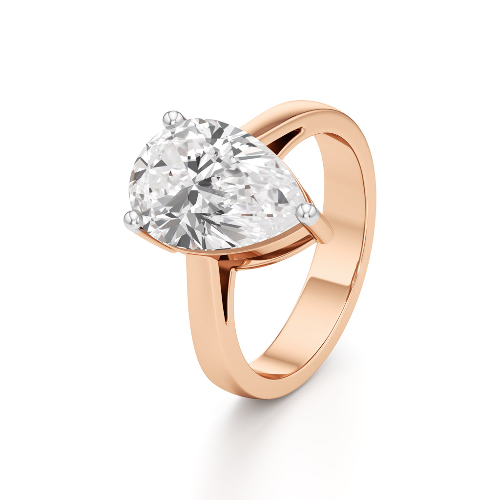 Elysia Pear Diamond Ring