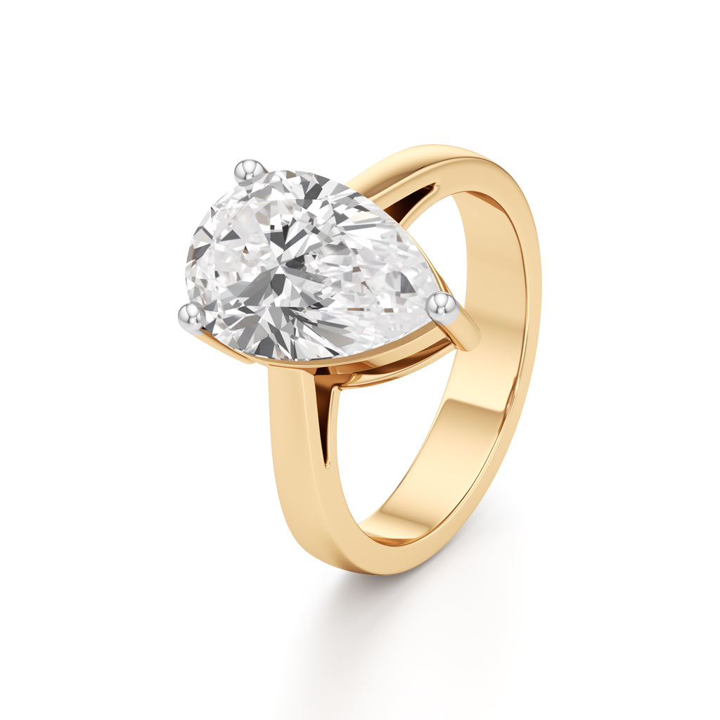Elysia Pear Diamond Ring