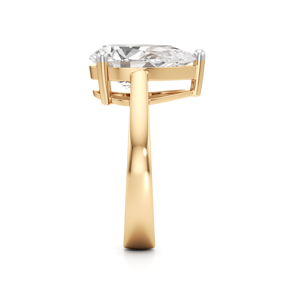 Elysia Pear Diamond Ring