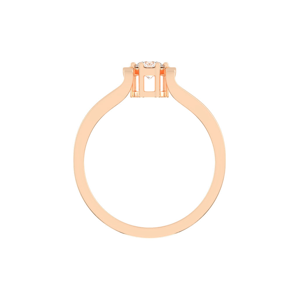 Delioraia Split shank round cut delicate lab diamond ring