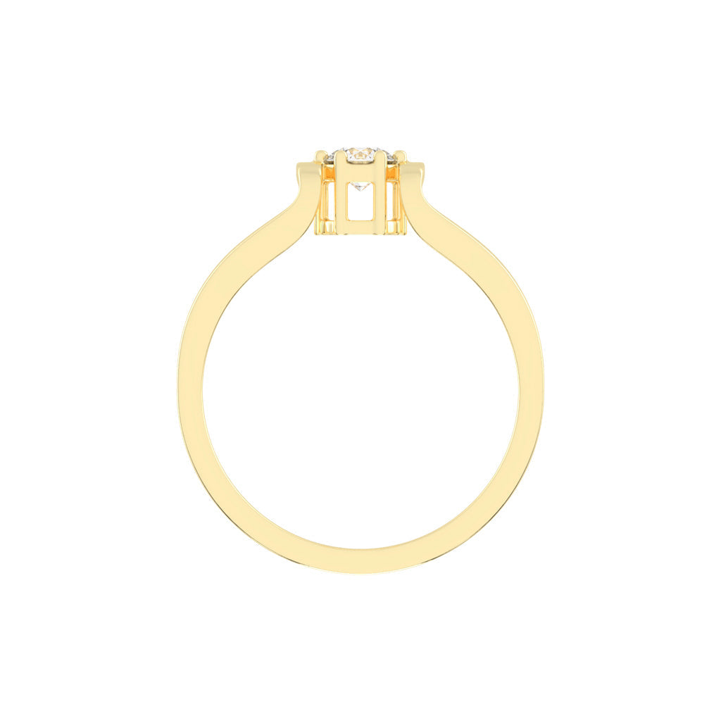 Delioraia Split shank round cut delicate lab diamond ring