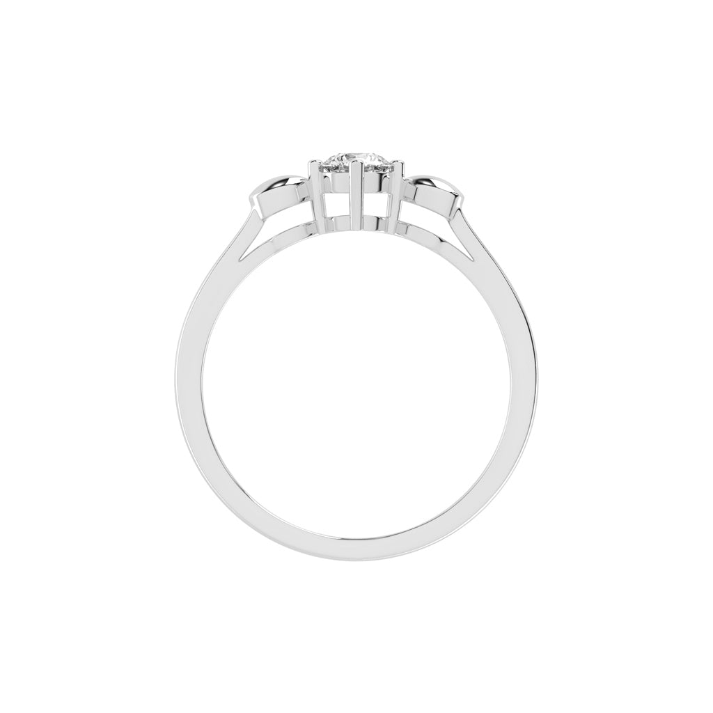 Deliqueza Adjustable round cut delicate lab diamond ring