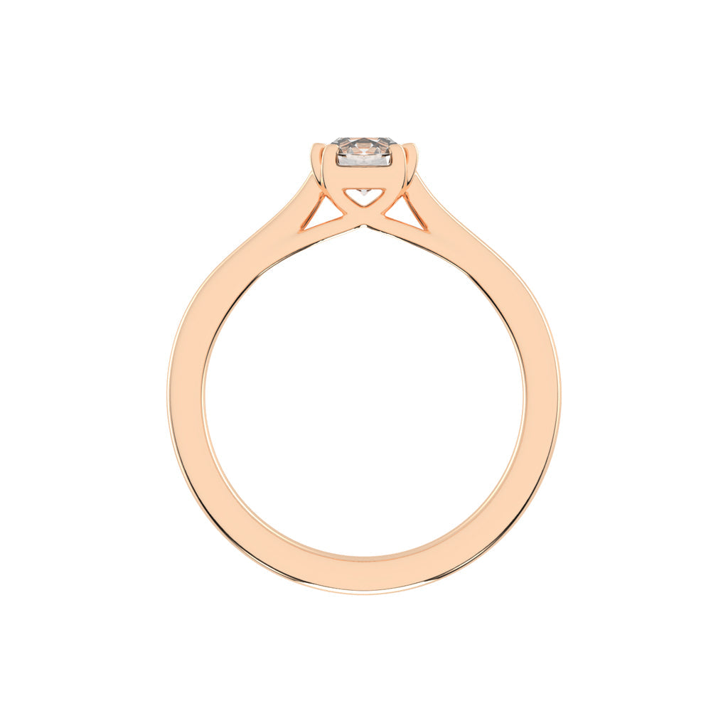 Solatria six prong round solitaire lab diamond ring
