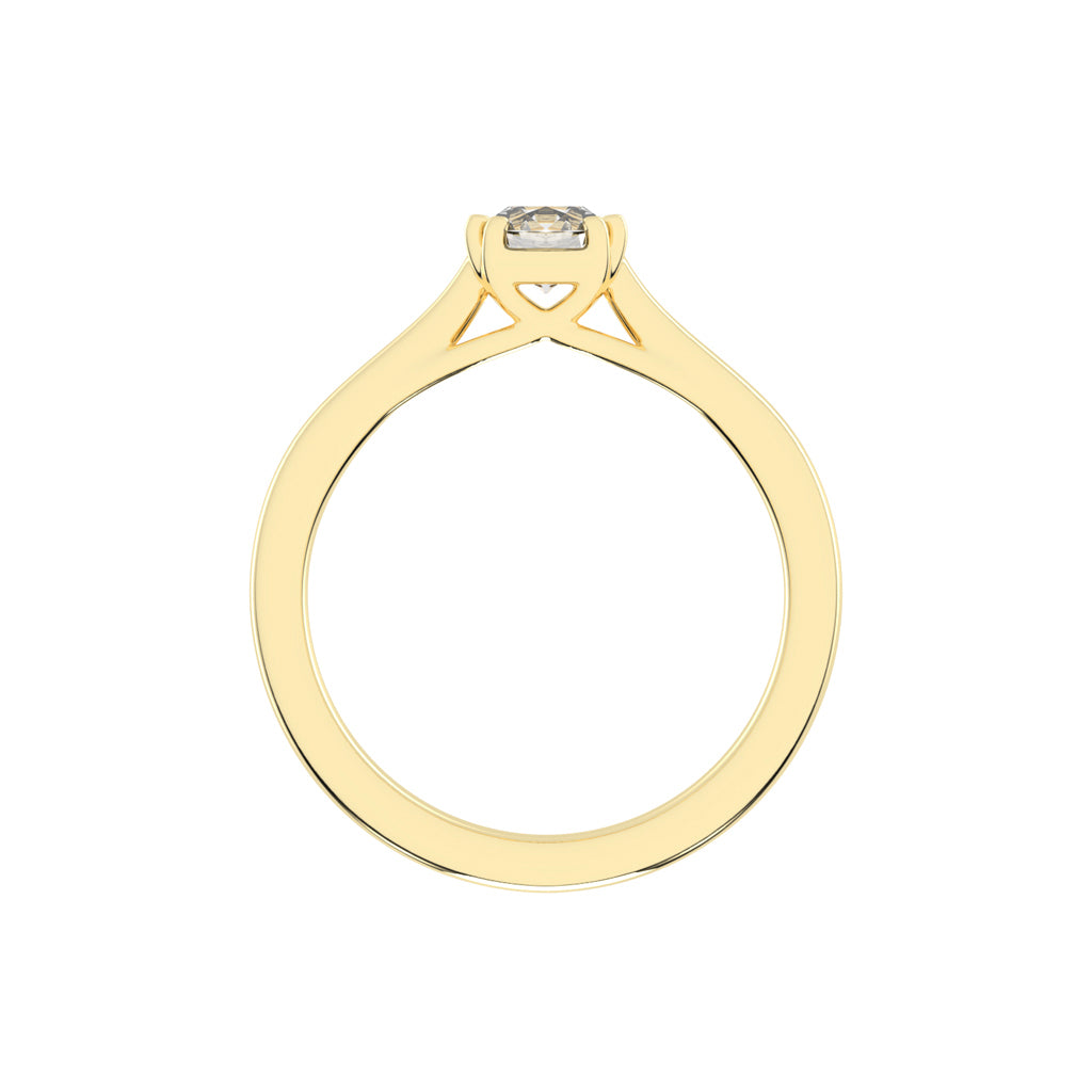 Solatria six prong round solitaire lab diamond ring