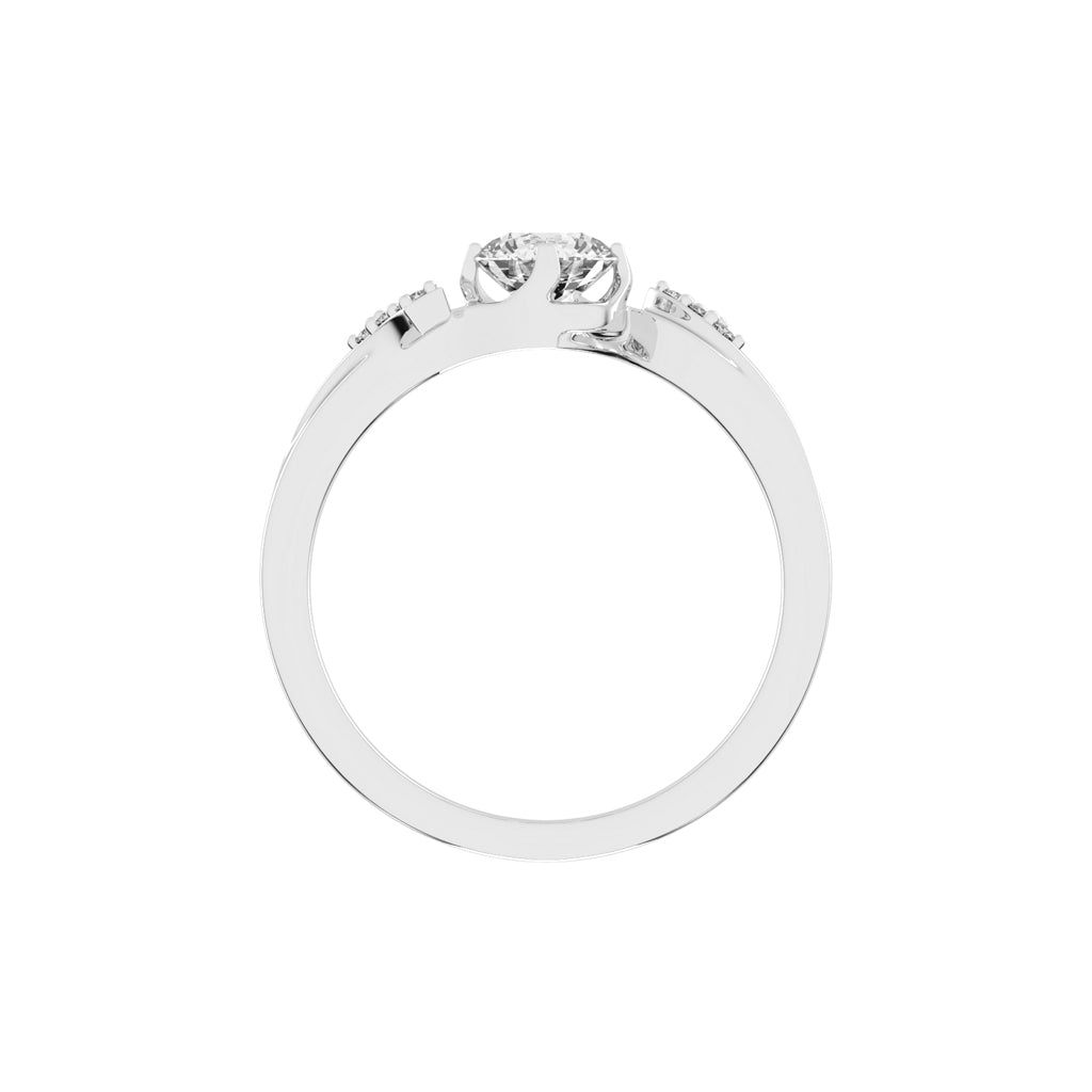 Sidoria twist setting round cut lab diamond ring
