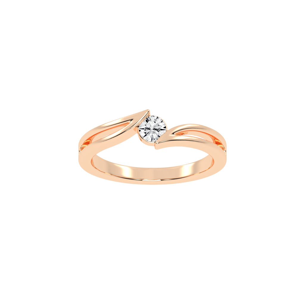Elysira Split Shank Classic Lab Diamond Ring