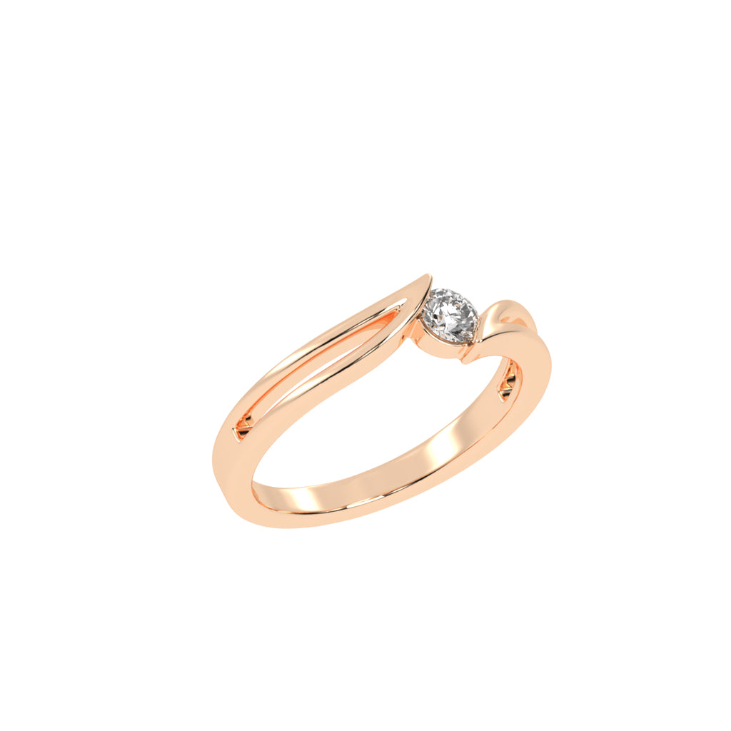 Elysira Split Shank Classic Lab Diamond Ring