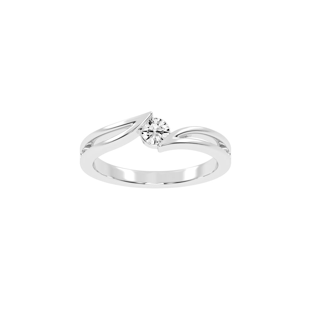 Elysira Split Shank Classic Lab Diamond Ring