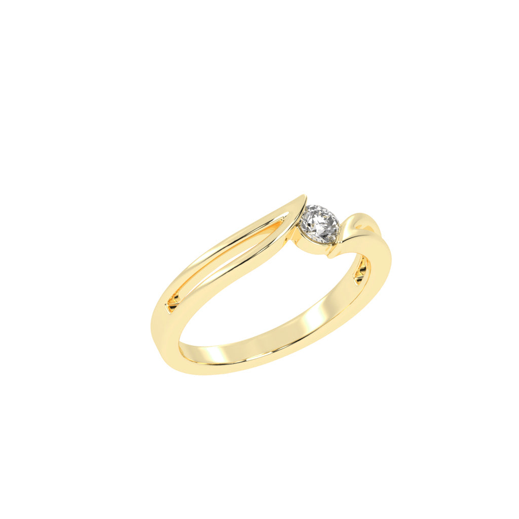 Elysira Split Shank Classic Lab Diamond Ring