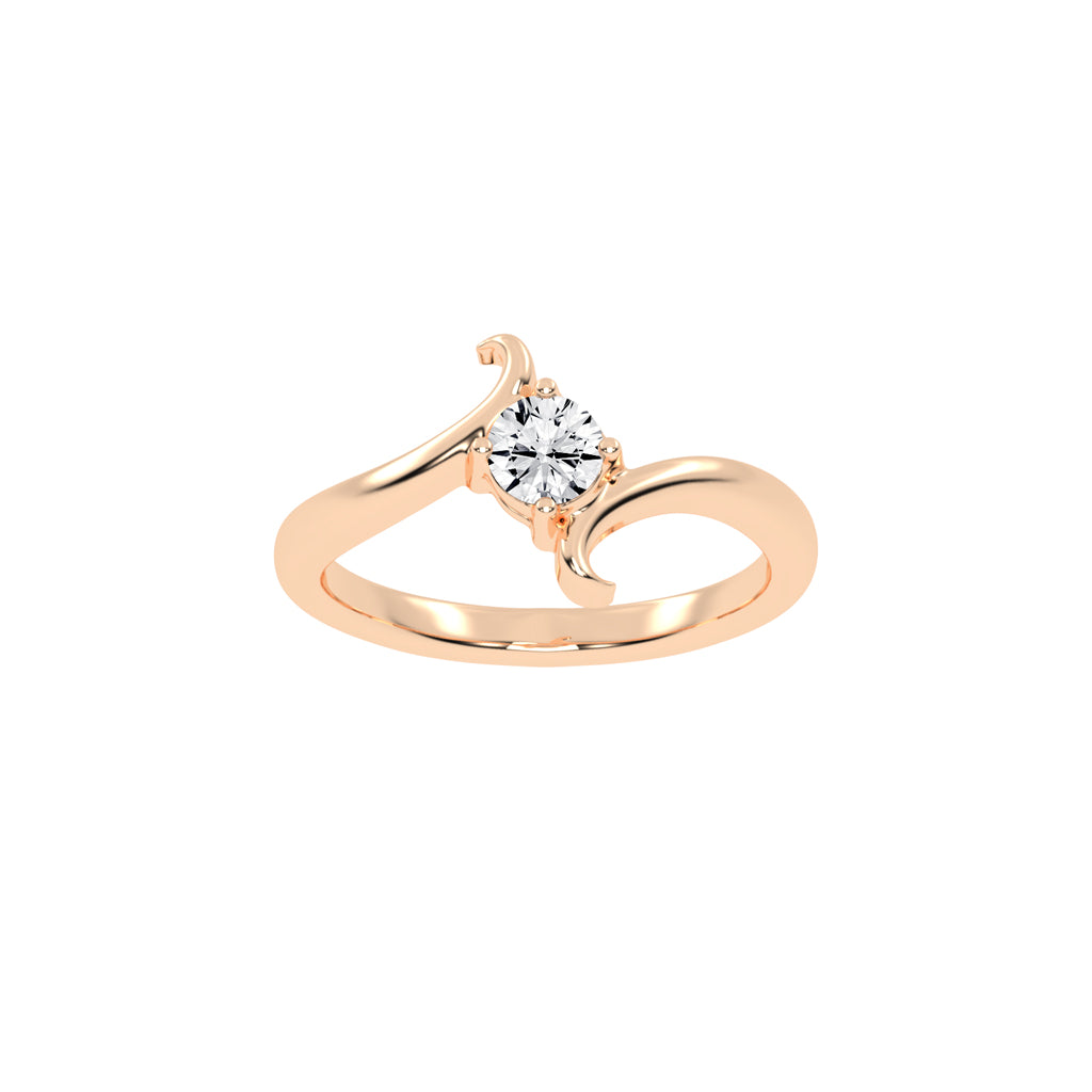 Brilluxe Braided Round Cut Classic Lab Diamond Ring