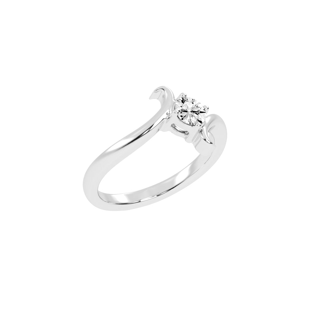 Brilluxe Braided Round Cut Classic Lab Diamond Ring