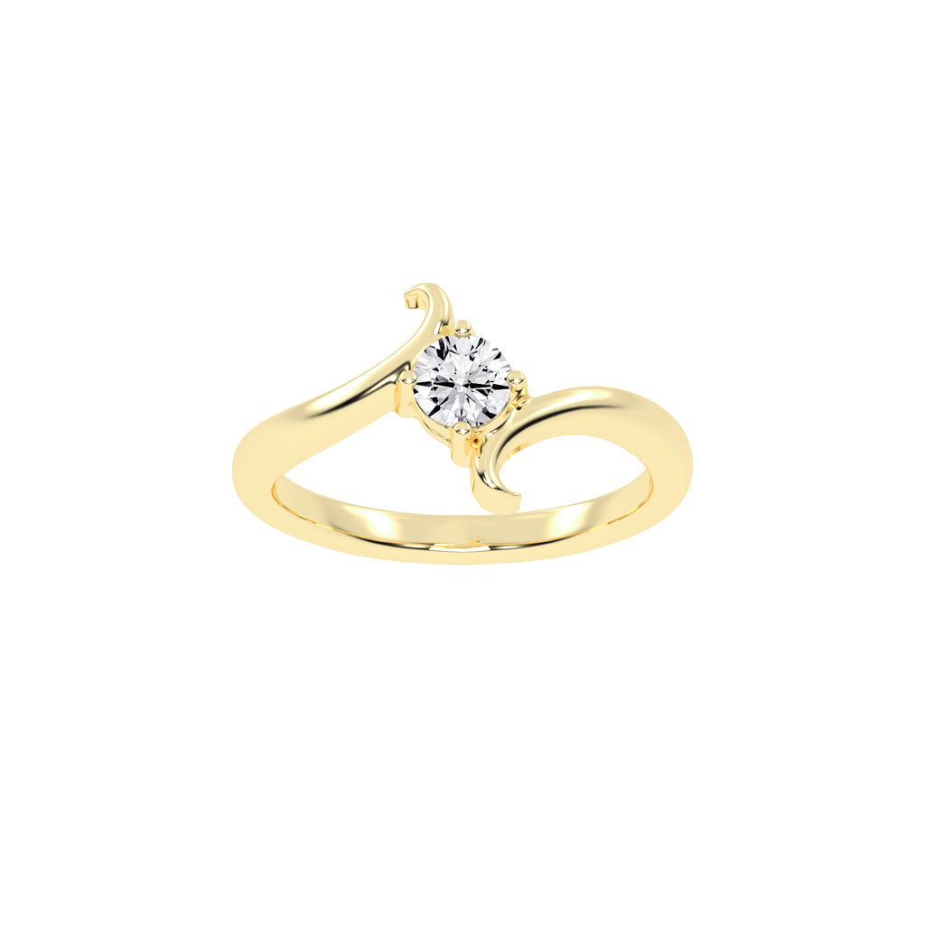 Brilluxe Braided Round Cut Classic Lab Diamond Ring
