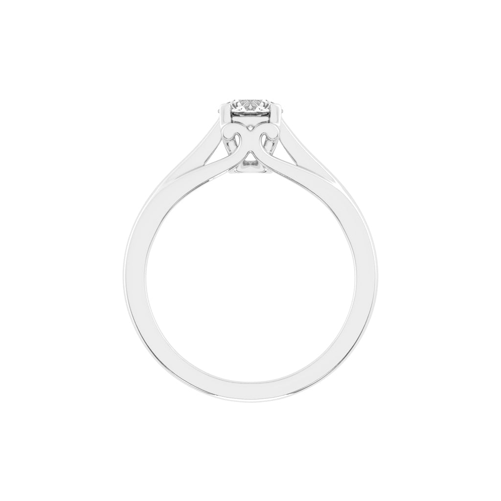 Soliessa Round Cut Solitaire Lab Diamond Ring