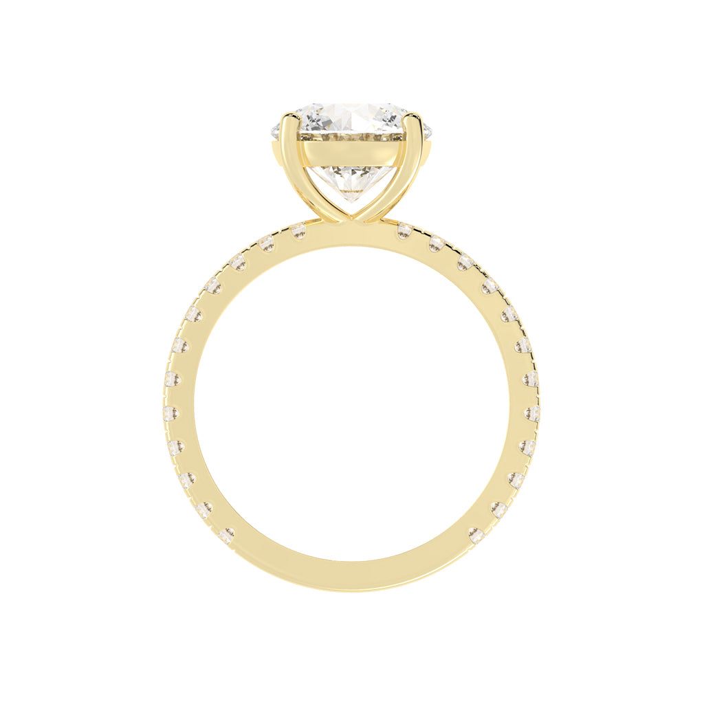 Elysian Crown Solitaire Ring