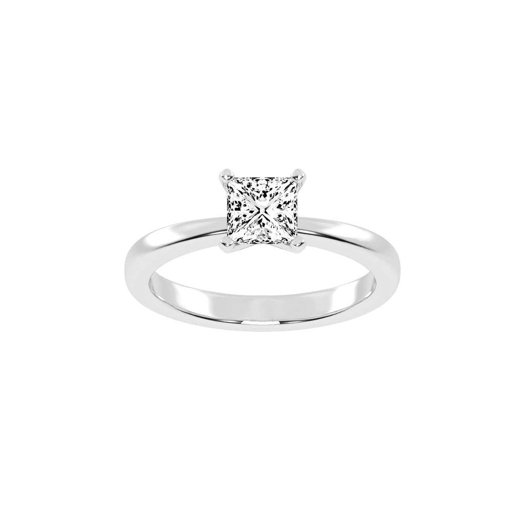 Solien Princes Cut Solitaire Lab Diamond Ring