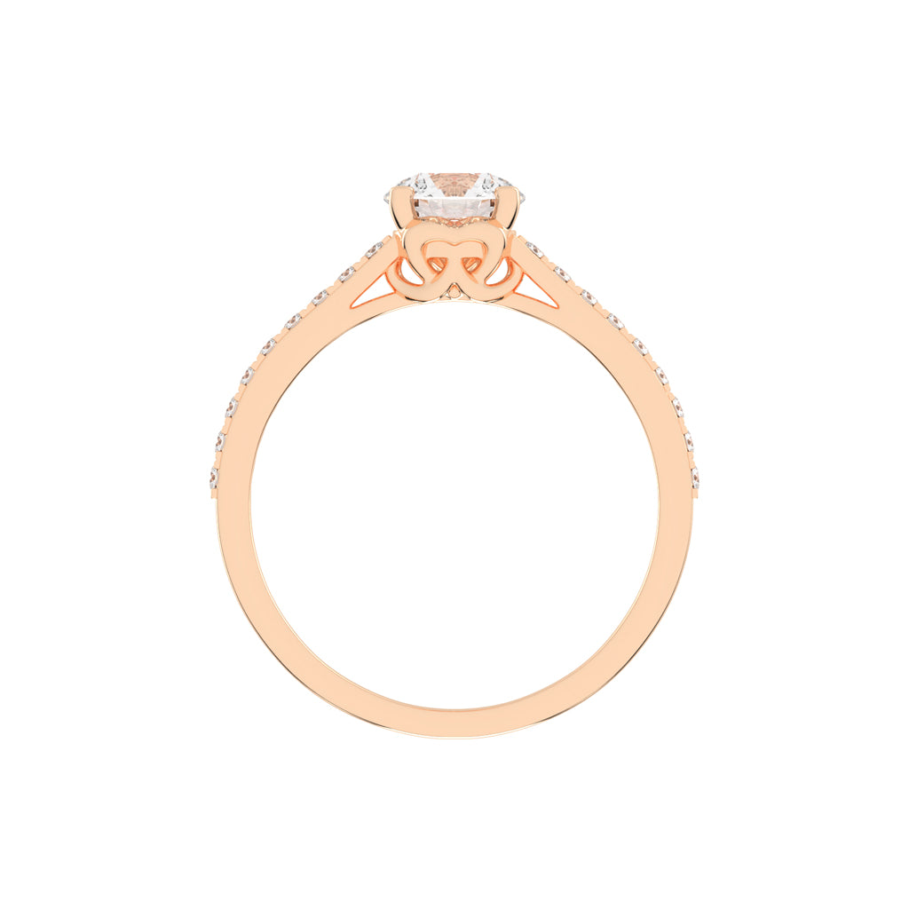 Celestia Pavé Lab Diamond Engagement Ring