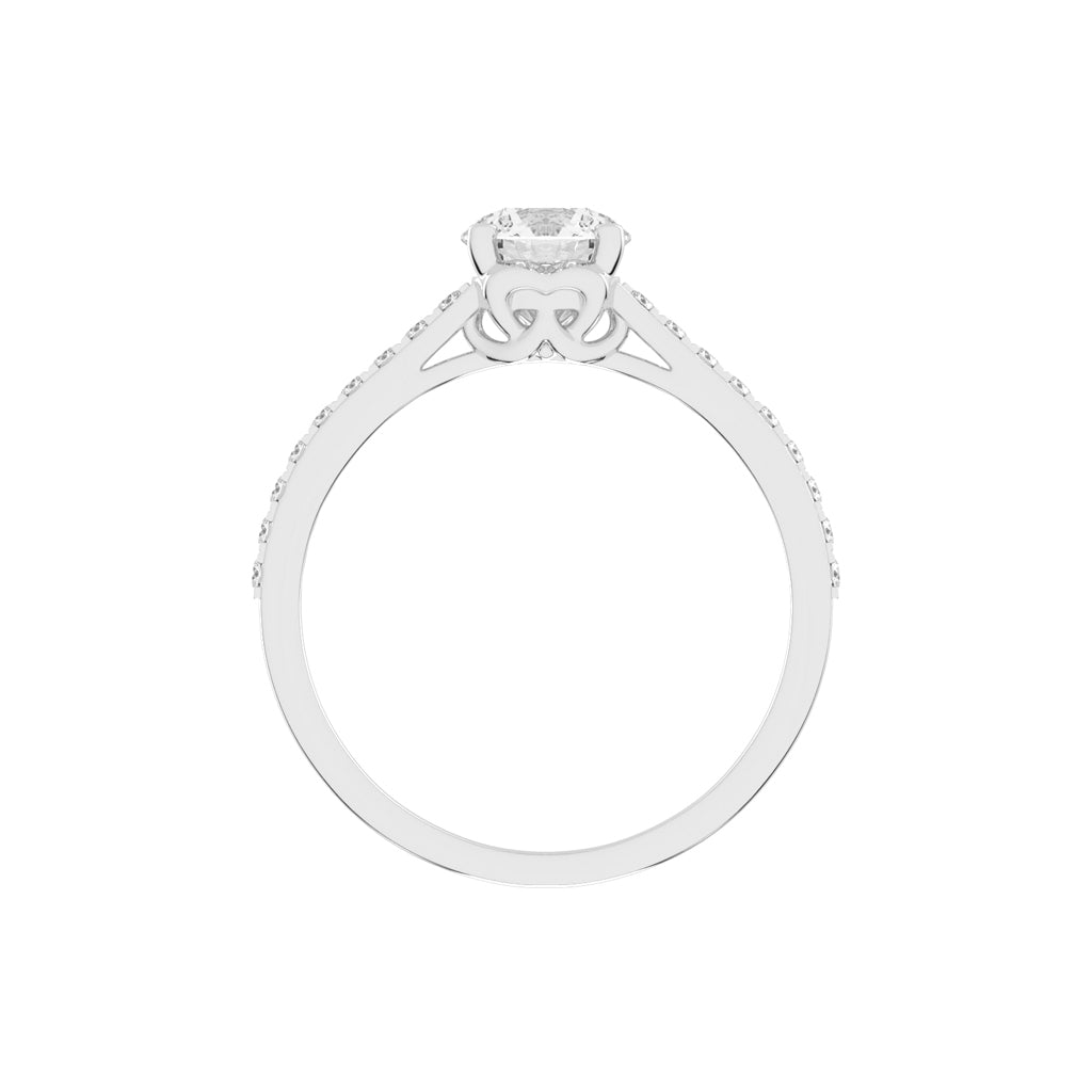 Celestia Pavé Lab Diamond Engagement Ring