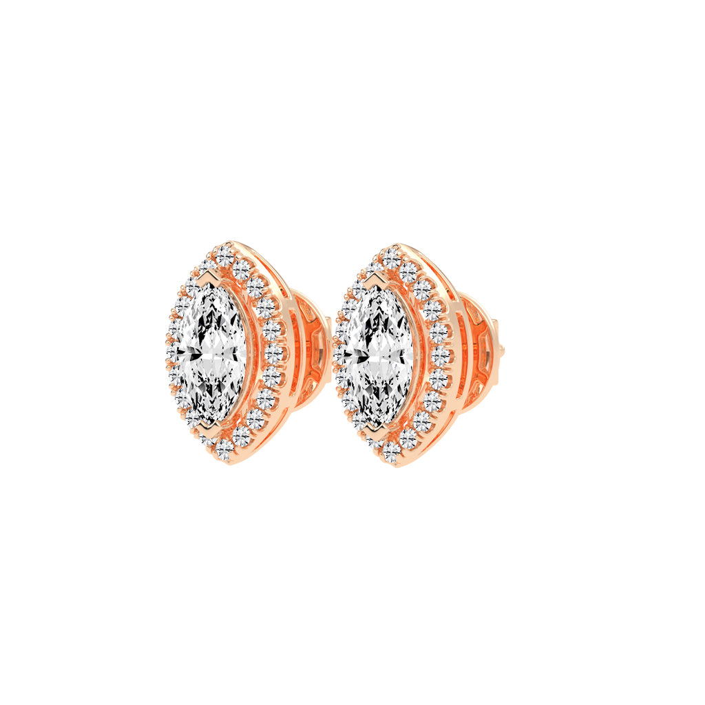 Luminous Marquise Blossom Studs