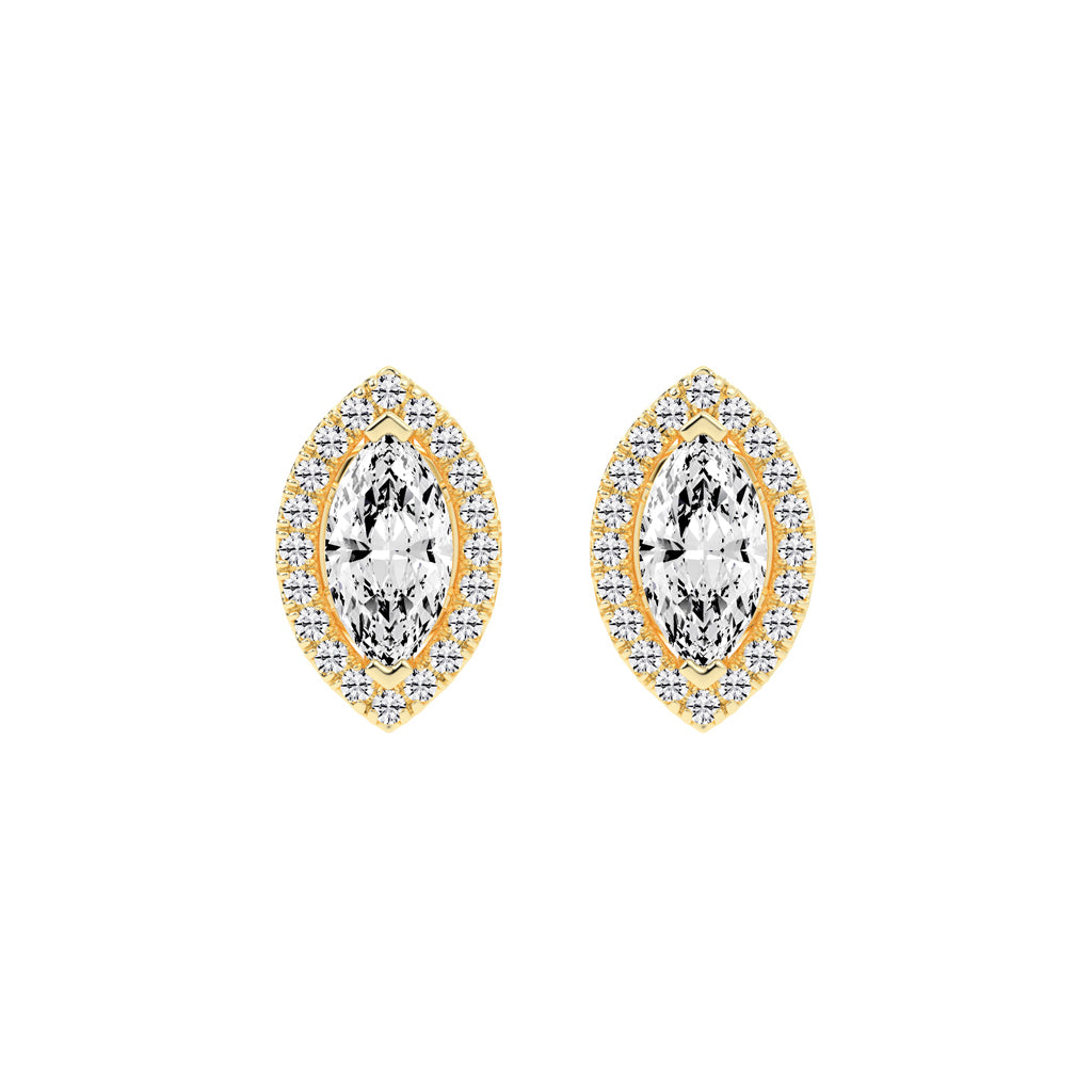 Luminous Marquise Blossom Studs