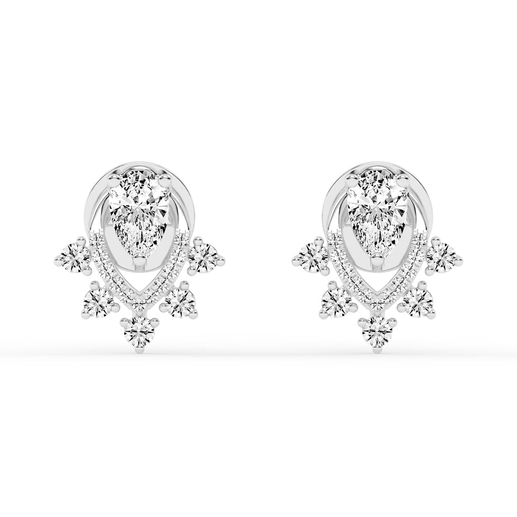 Aurora Drip – Teardrop Cluster Earrings