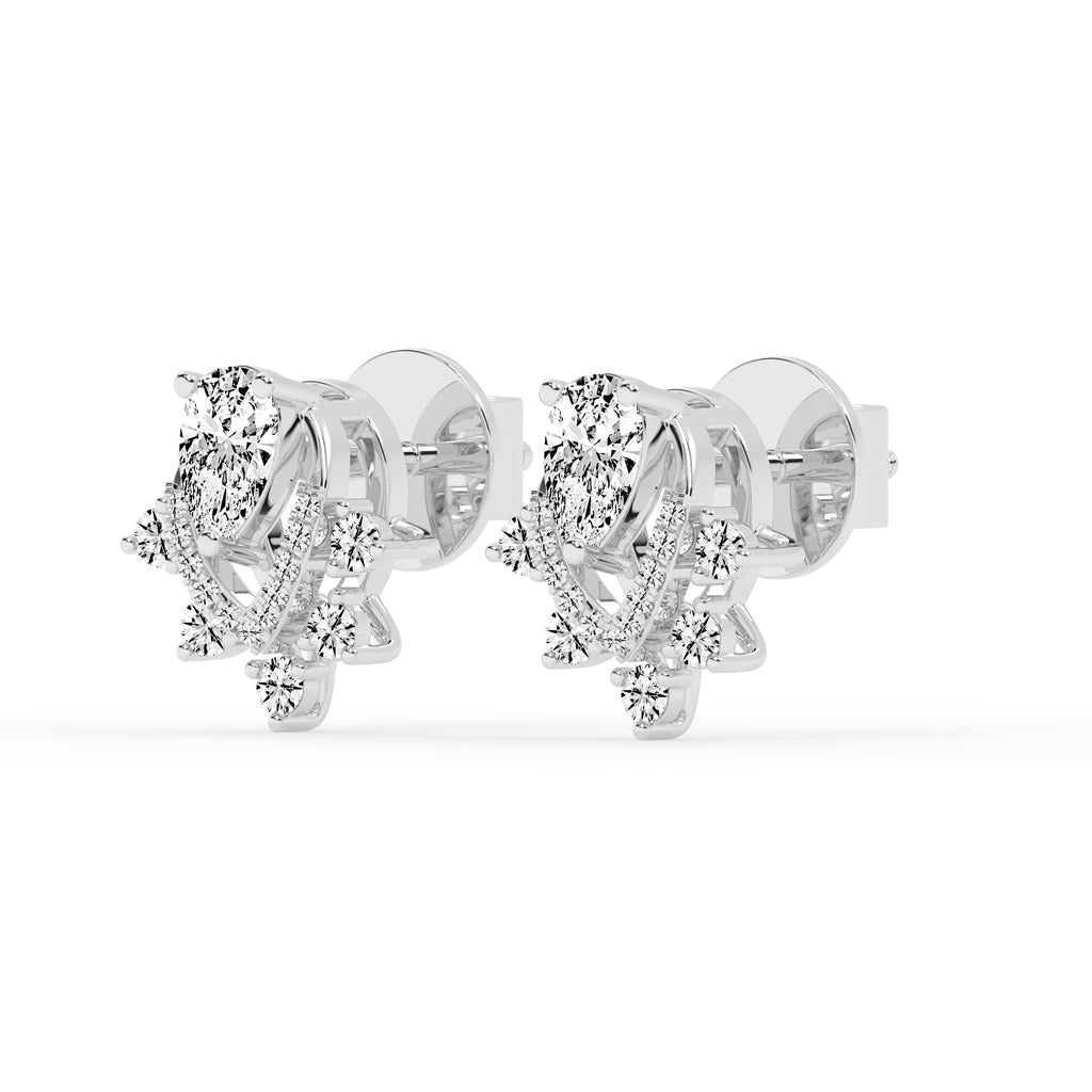 Aurora Drip – Teardrop Cluster Earrings