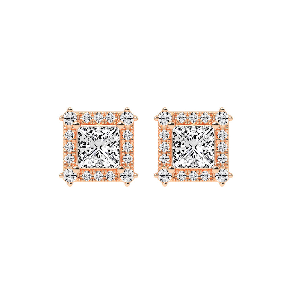 Cavara Classic Lab Diamond Stud Earrings