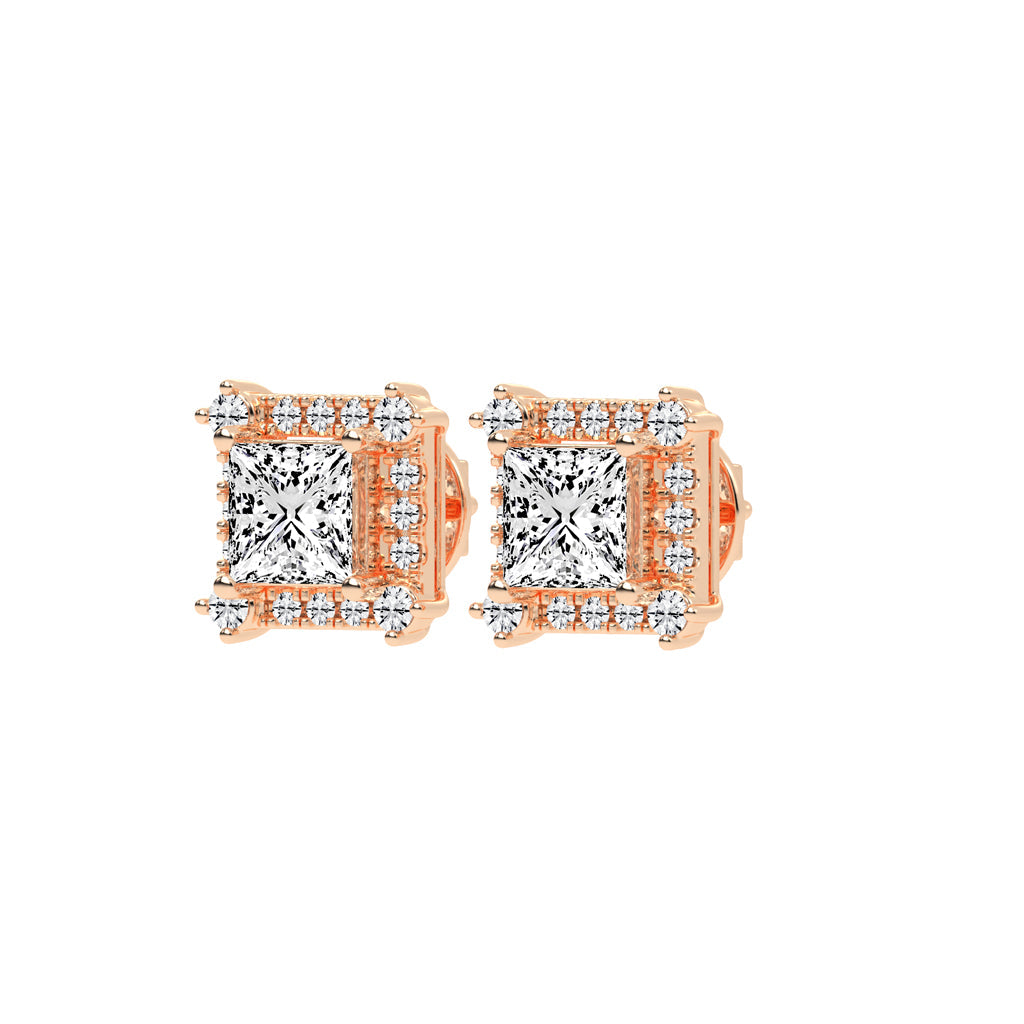 Cavara Classic Lab Diamond Stud Earrings