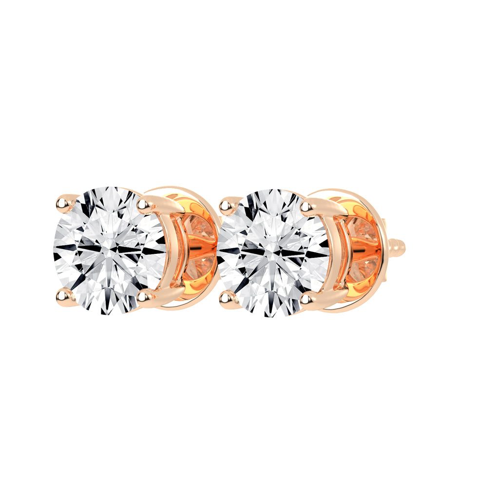 Serenya Pure Lab Diamond Stud Earrings