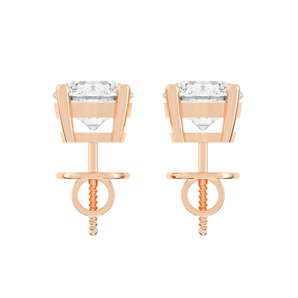 Lunara Essential Lab Diamond Stud Earrings