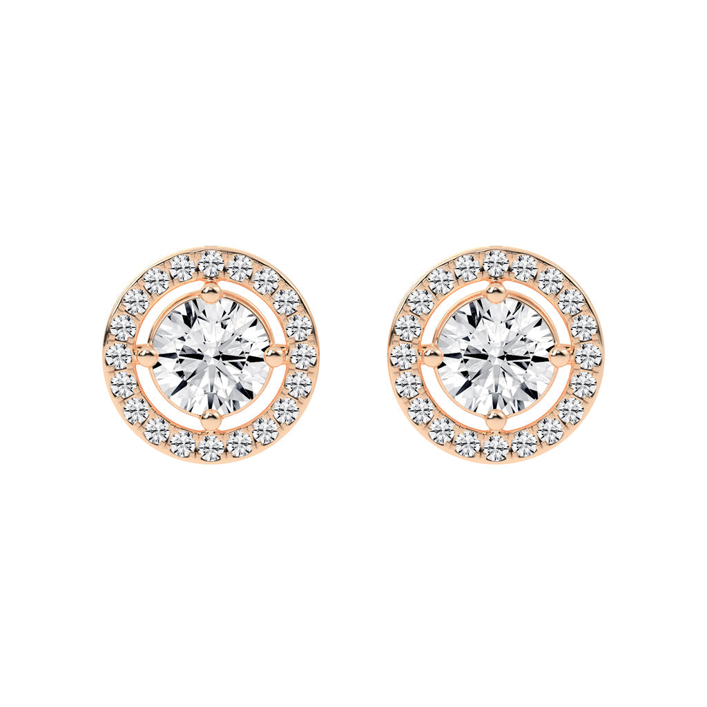 Caelina Grace Lab Diamond Stud Earrings