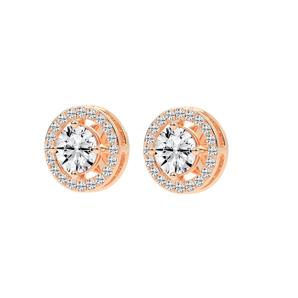 Caelina Grace Lab Diamond Stud Earrings