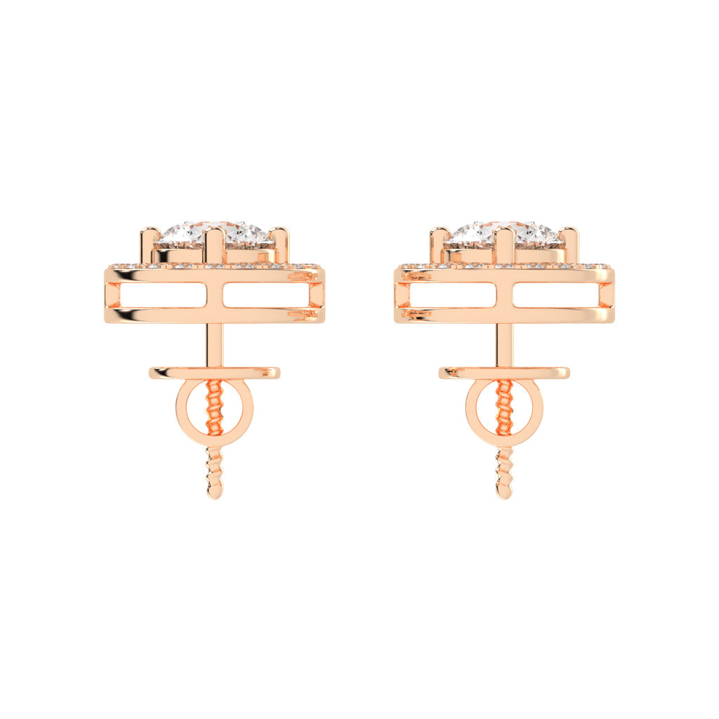 Caelina Grace Lab Diamond Stud Earrings