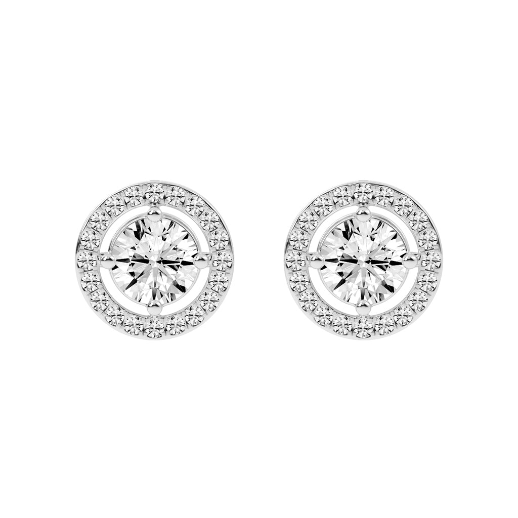 Caelina Grace Lab Diamond Stud Earrings