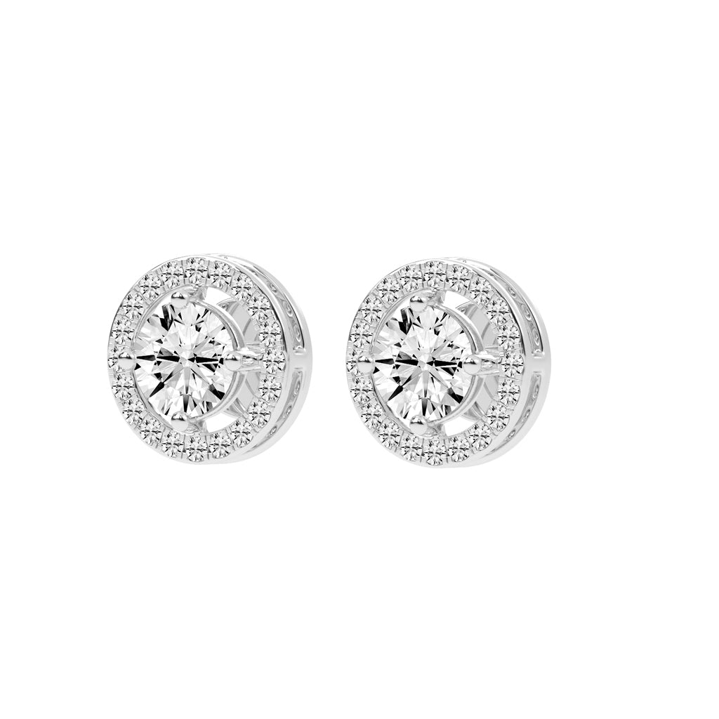 Caelina Grace Lab Diamond Stud Earrings