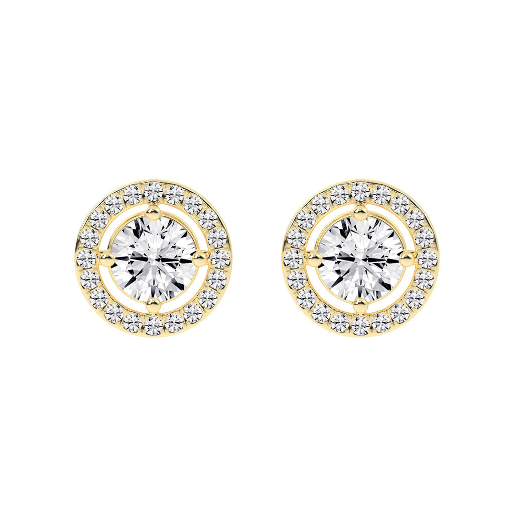 Caelina Grace Lab Diamond Stud Earrings