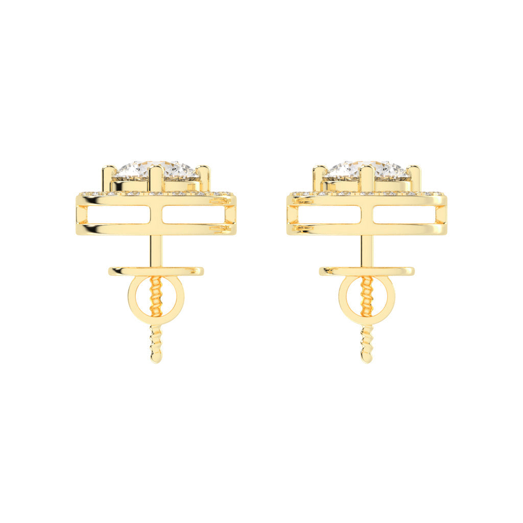 Caelina Grace Lab Diamond Stud Earrings